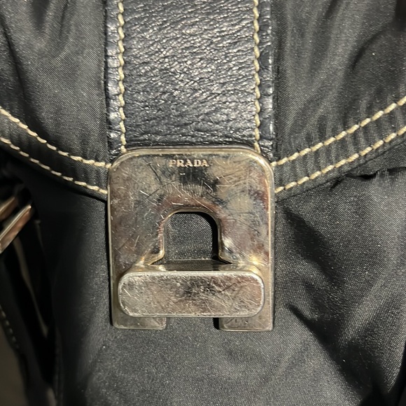 Black Prada nylon and leather bag - Picture 6 of 10